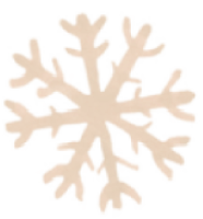 icone d'un flocon de neige beige aquarellée